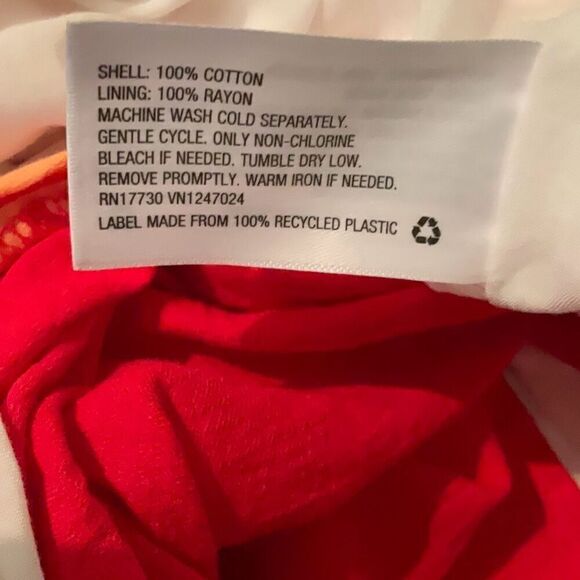 Ava & Viv Colorblock Maxi Dress - White, Orange, Red - Picture 15 of 16